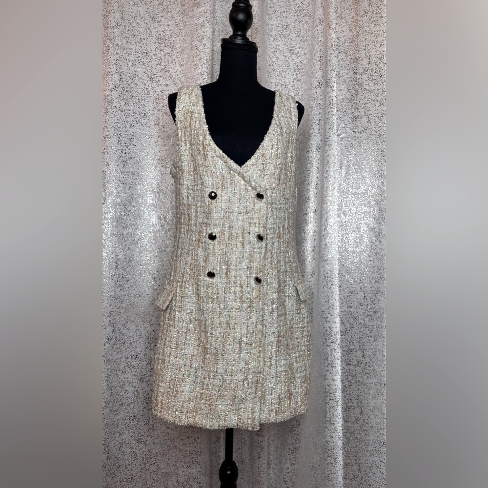 Never worn tweed blazer dress